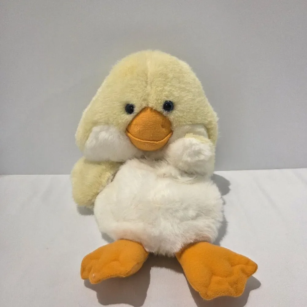 Vintage Hallmark Cards Stuffable Webster Duck Easter 1983 Stocking Yellow